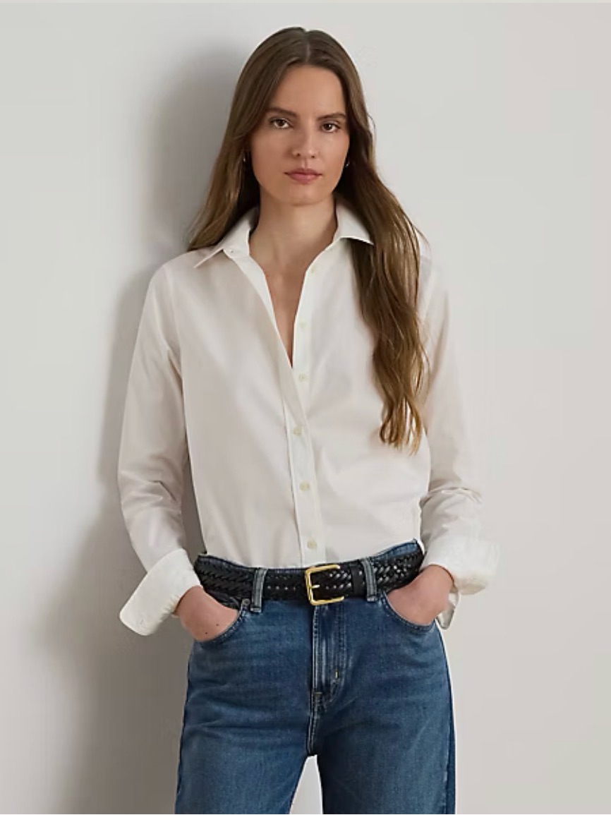 Nwt Ralph Lauren Classic Fit Easy Care Cotton Shirt